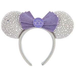 Disney 100th Anniversary Platinum Celebration Minnie Mouse Ears, NWT